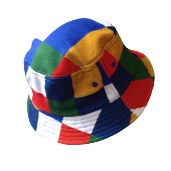 Moodswings Colorblock One Size Fits Most Bucket Hat Logo Colorful Outdoor - Picture 4 of 5
